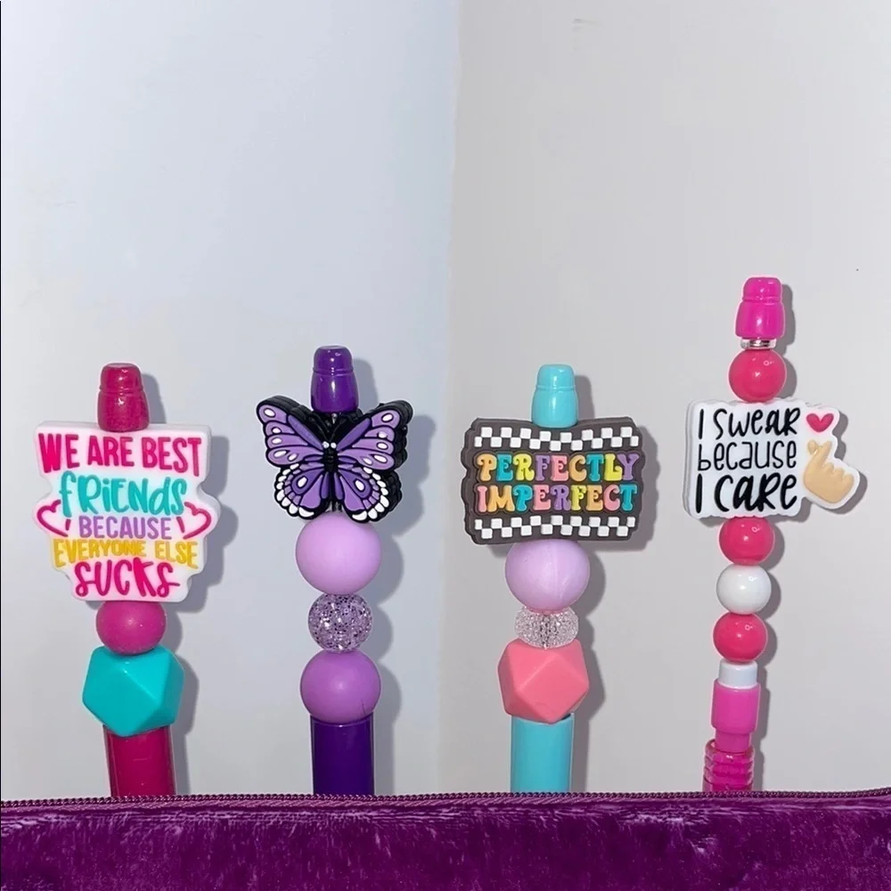 Cutie Fruities Scented Pouch with Beaded Pen/Pencil Set NWT
